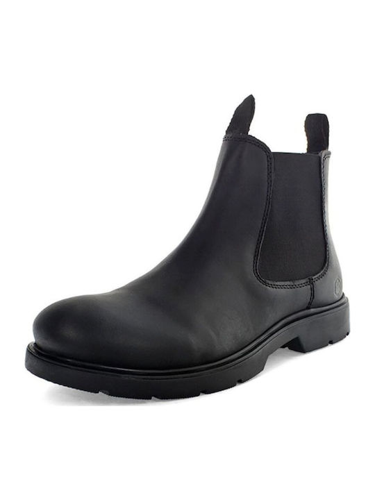 Ghete Chelsea Leather Black Chelsea Boots