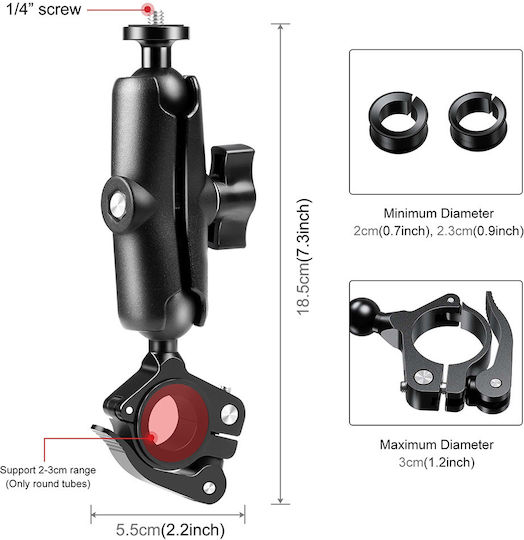 Puluz Βάση Στήριξης Action Cameras PU908B για GoPro / Universal / DJI / Insta360