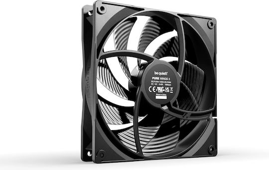 Be Quiet Pure Wings 3 HS Case Fan 140mm (1800rpm / 72.2cfm) Without LED Lighting 3pcs