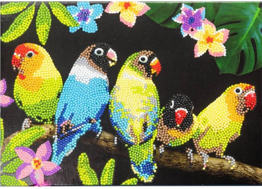 Nice Diamantiny Level Up Творчески Комплект Мозайка “Wild Lovebirds” Многоцветни Диамантени Камъчета 96210 8+ Години