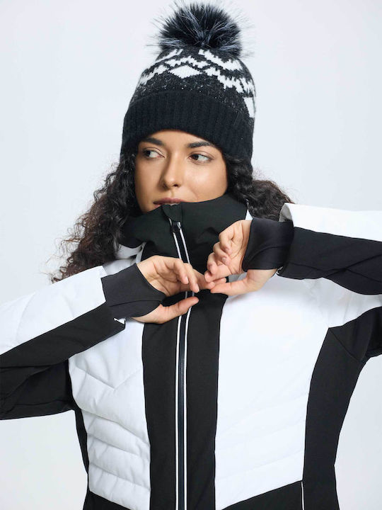 Icepeak 53118813-980 Γυναικείο Μπουφάν για Σκι & Snowboard Λευκό