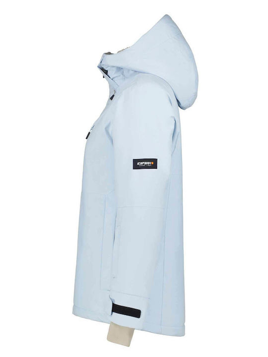 Icepeak Cathay 53229659-301 Γυναικείο Μπουφάν για Σκι & Snowboard Μπλε