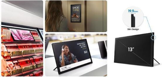 Samsung LH13QBCEBGBXEN Public Display LCD ADS Full HD 13 Inch Touch Screen