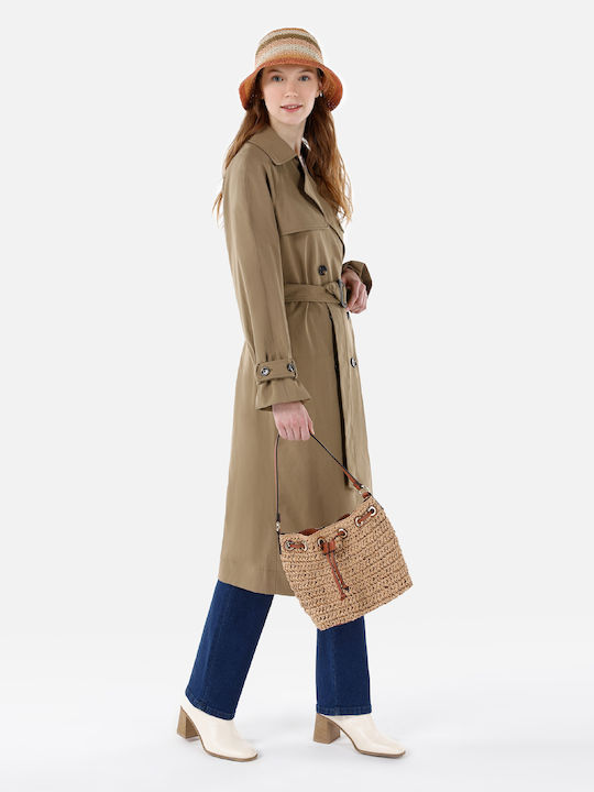 Femeie Khaki Palton