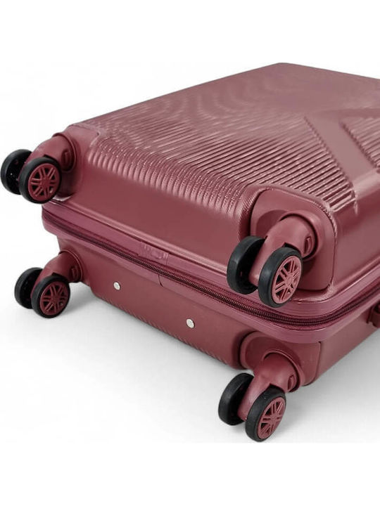 Playful Bags Travel Suitcases Hard Bordeaux with 4 Wheels