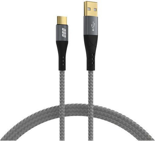 EFB USB 2.0 Cable USB-C male - USB-A 60W Γκρι 1m