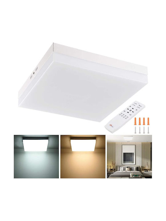 Lightplanet Pătrat Panou LED Putere 18W cu Alb Cald Lumini