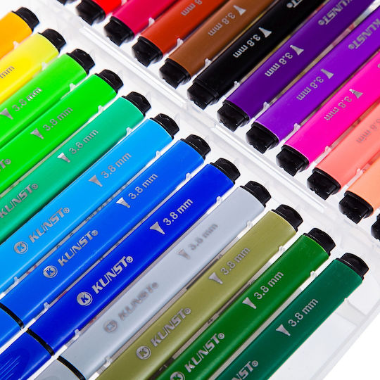 Kunst & Papier Μαρκαδόροι Ζωγραφικής Neon Σετ 24 χρώματα