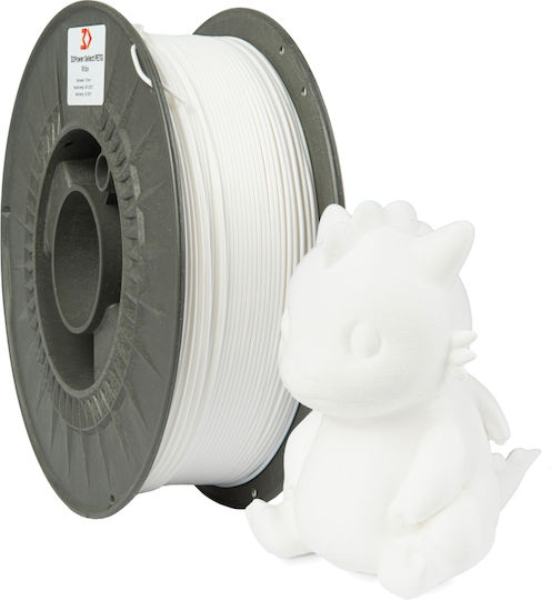 3d Power PETG 3D Printer Filament 1.75mm Λευκό 1kg