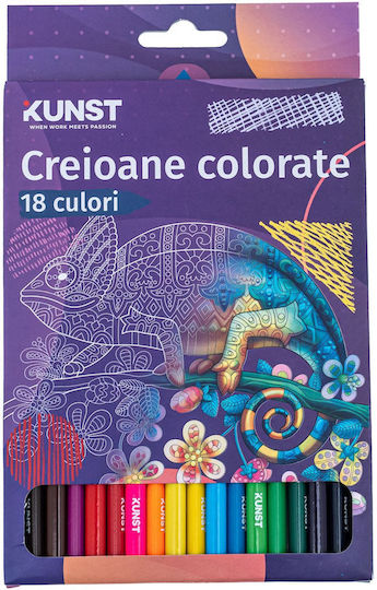 Set De Creioane Colorate Multicolore 18 Bucăți