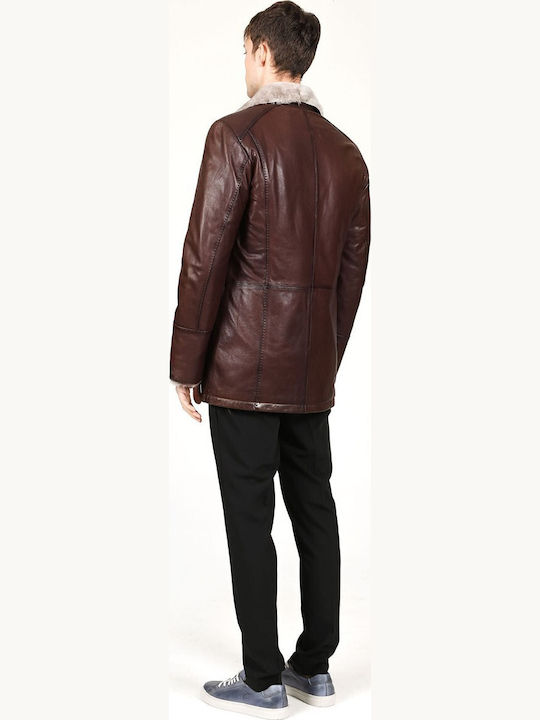 Мъжко палто Dark Brown