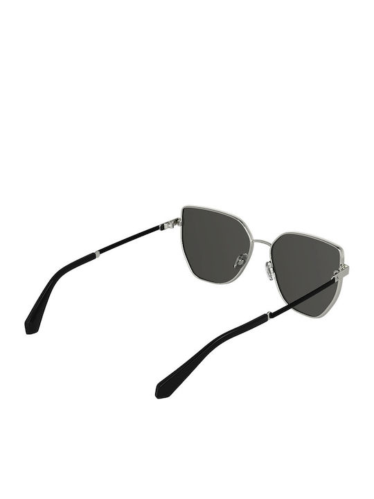 Calvin Klein Feminini Ochelari de soare cu Argintiu Cadru și Gri Lentilă