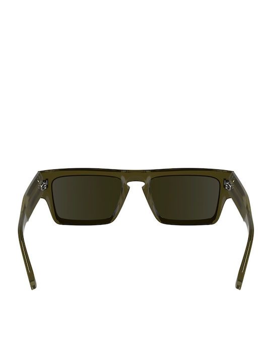 Calvin Klein Bărbătești Ochelari de soare cu Verde Cadru și Verde Lentilă