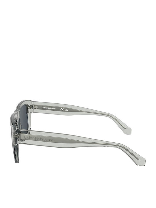 Calvin Klein Unisex Ochelari de soare cu Transparent Cadru și Gri Lentilă CKJ24607S 012
