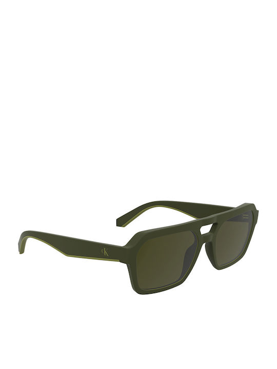 Calvin Klein Unisex Ochelari de soare cu Verde Cadru și Verde Lentilă CKJ25603S 309