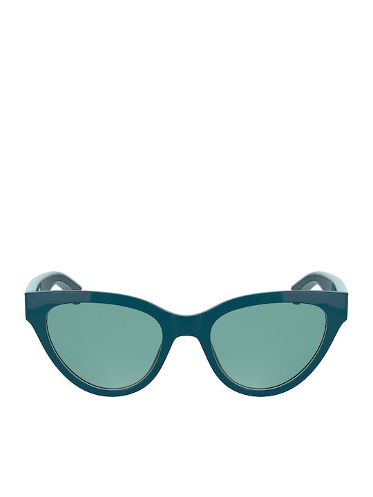 Calvin Klein Feminini Ochelari de soare cu Turcoaz Cadru și Turcoaz Lentilă CKJ25301S 432