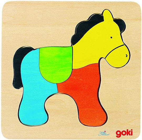 Holz Kinderpuzzle 4pcs Goki