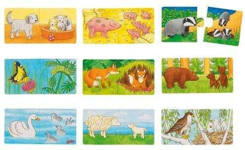 Kinderpuzzle für 2++ Jahre 18pcs Goki