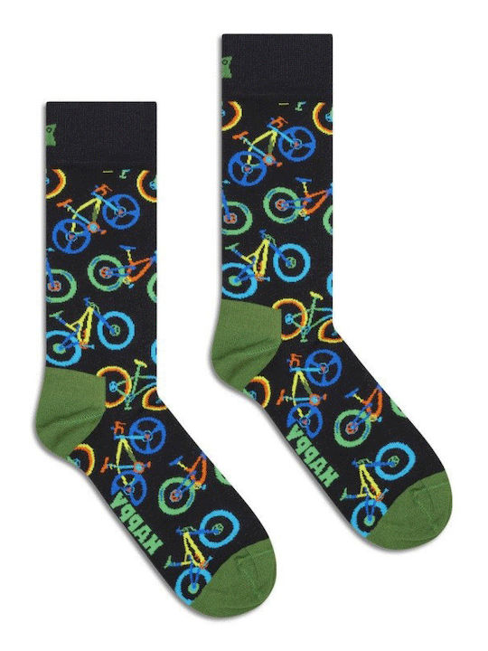 Happy Socks Happy Socks Mountain Bike Чорапи Мъжки с Черен Десен