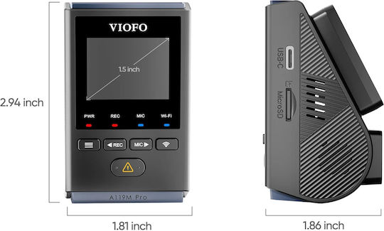 Viofo A119 M Pro 4K Windshield Car DVR