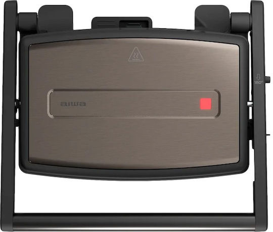 Aiwa Τοστιέρα Γκριλιέρα 1500W Καφέ