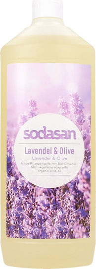 Bio Lavendel Olive Flüssigseife Schaumbad 1l Sodasan