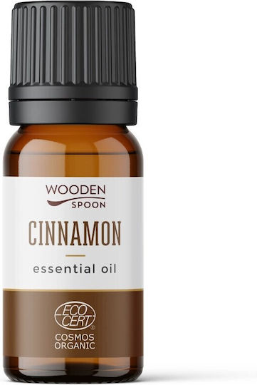 Organic Cinnamon Essential Oil 10ml Wooden Spoon