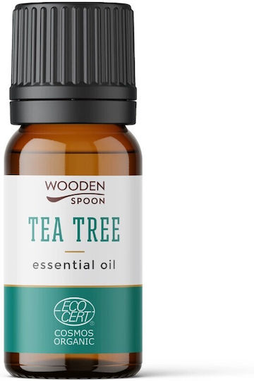 Organic Tea Tree Essential Oil 5ml Wooden Spoon