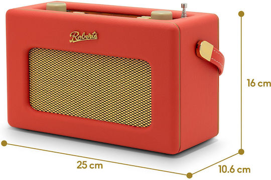 Roberts Revival IStream3L Настолен Радиоприемник DAB+ с Bluetooth и USB Класически Червен