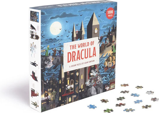 Lumea lui Dracula Puzzle Puzzle 2D 1000 Piese Joc Adam Simpson 2021
