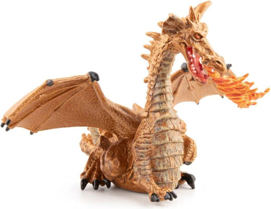 Papo Jucărie Miniatură Gold Dragon with Flame 10.2cm.