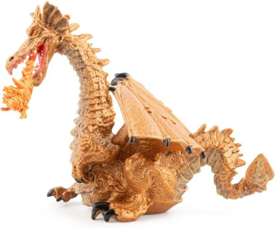 Papo Jucărie Miniatură Gold Dragon with Flame 10.2cm.