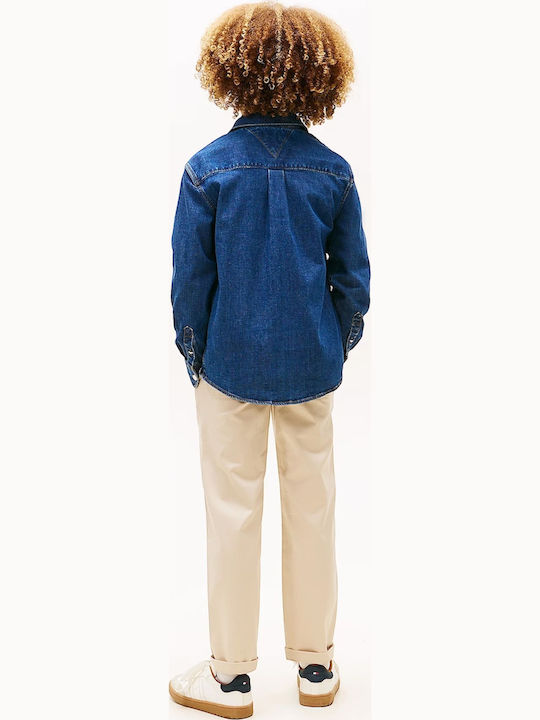 Kids Shirt Long Sleeve Denim Jean
