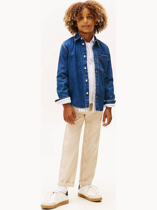 Kids Shirt Long Sleeve Denim Jean