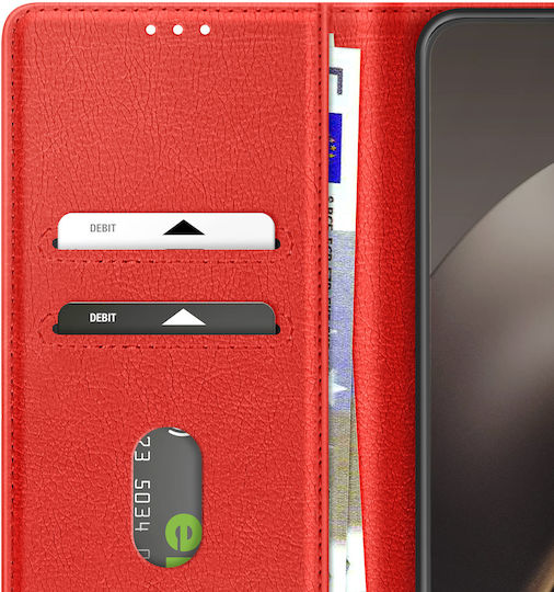 Avizar Wallet Case Xiaomi 15t Chesterfield Series Stand Function Red