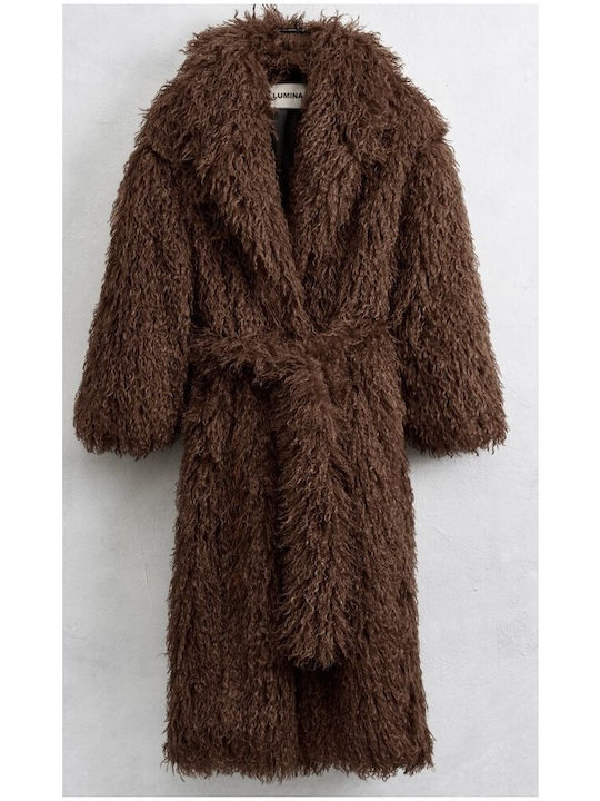 Women's Long Fur Brown