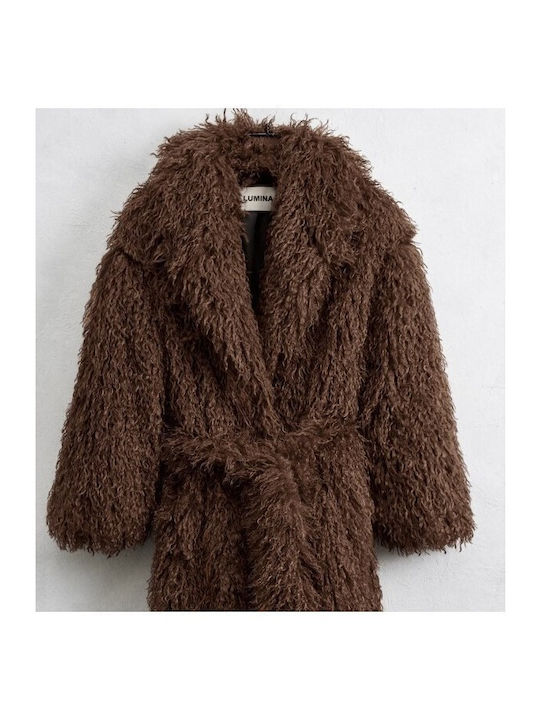 Women's Long Fur Brown