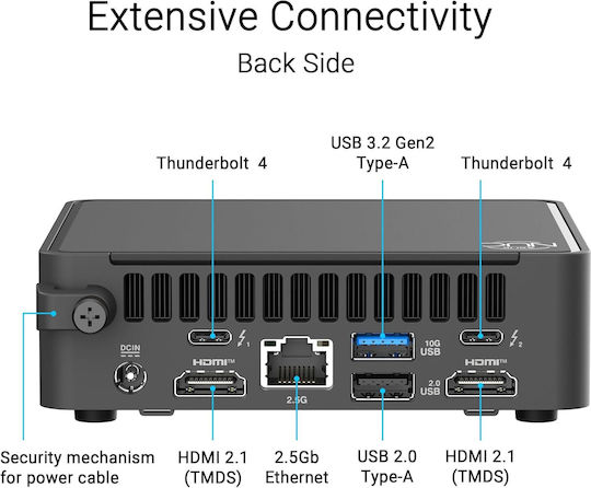 Asus Nuc 15 Pro Barebone (Core Ultra 5-225H)
