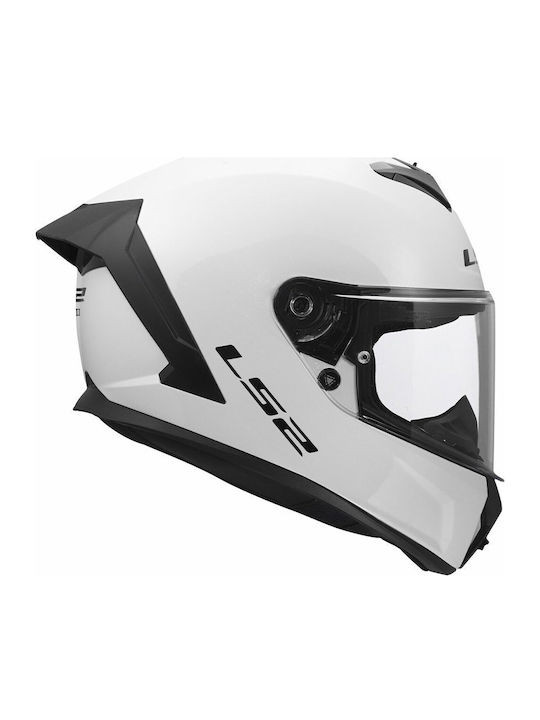 LS2 FF820 Rapid III White Gloss Motorcycle Helmet Full Face ECE 22.06 1350gr