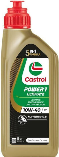 Castrol Power Racing Motorradöl für Viertaktmotoren 10W-40 1Es