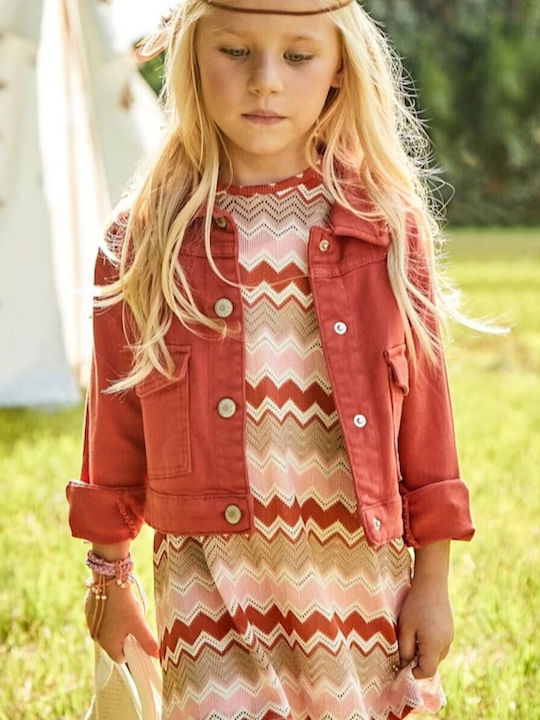 Children's Dress Short Sleeve Knitted Somon