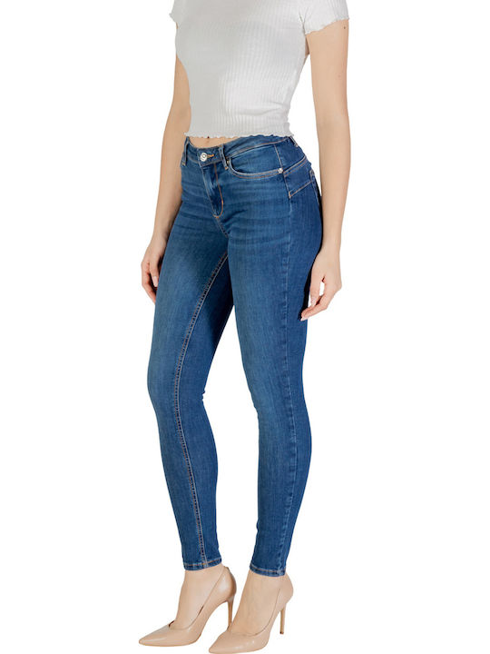 Women's Jean Trousers Flared in Skinny Fit Blue