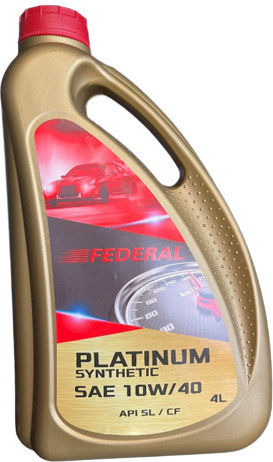Federal Platinum Συνθετικό Λάδι Αυτοκινήτου 10W-40 4lt