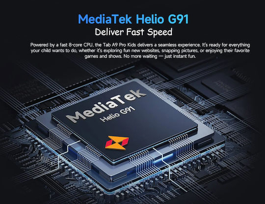 Ulefone Tab A9 Pro Kids 4G 8.68" (4GB/128GB) Ροζ