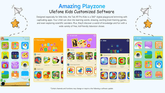 Ulefone Tab A9 Pro Kids 4G 8.68" (4GB/128GB) Ροζ