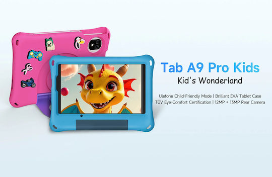 Ulefone Tab A9 Pro Kids 4G 8.68" (4GB/128GB) Μπλε