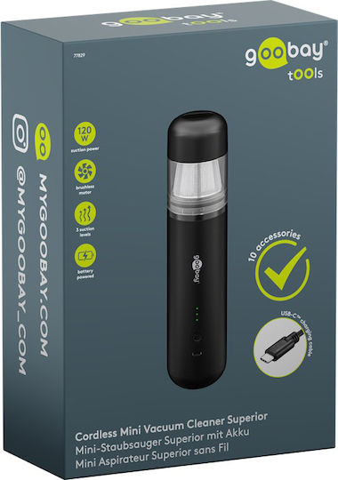 Goobay Car Hand Vacuum & Blower 2 In 1 Rechargeable 5V 120W