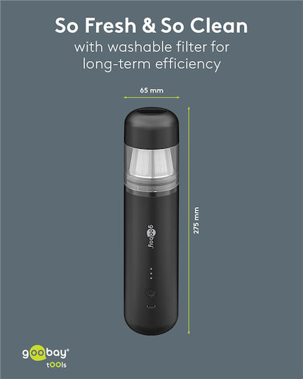 Goobay Car Hand Vacuum & Blower 2 In 1 Rechargeable 5V 120W