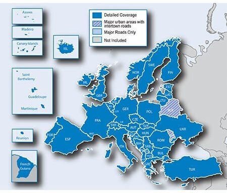 Garmin Hartă digitală a Europei NTU City Navigator® 010-13088-00