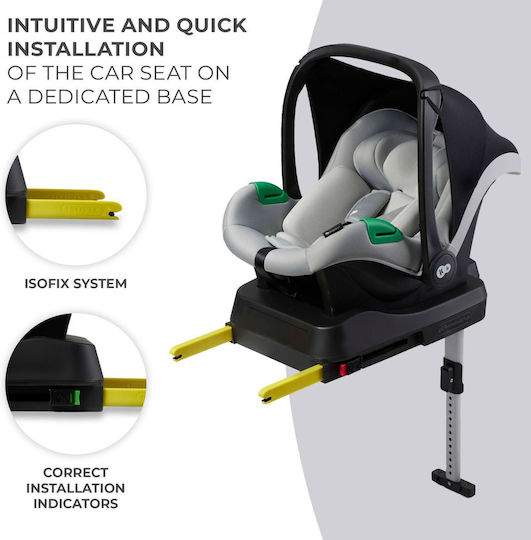 Kinderkraft Mink Pro Καθισματάκι Αυτοκινήτου i-Size με Isofix Grey